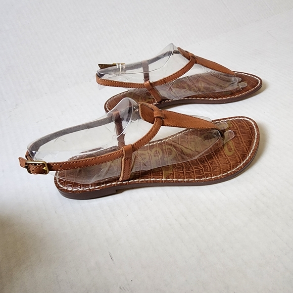 SAM EDELMAN Gigi sandals in saddle brown. Size 7M - Picture 2 of 7